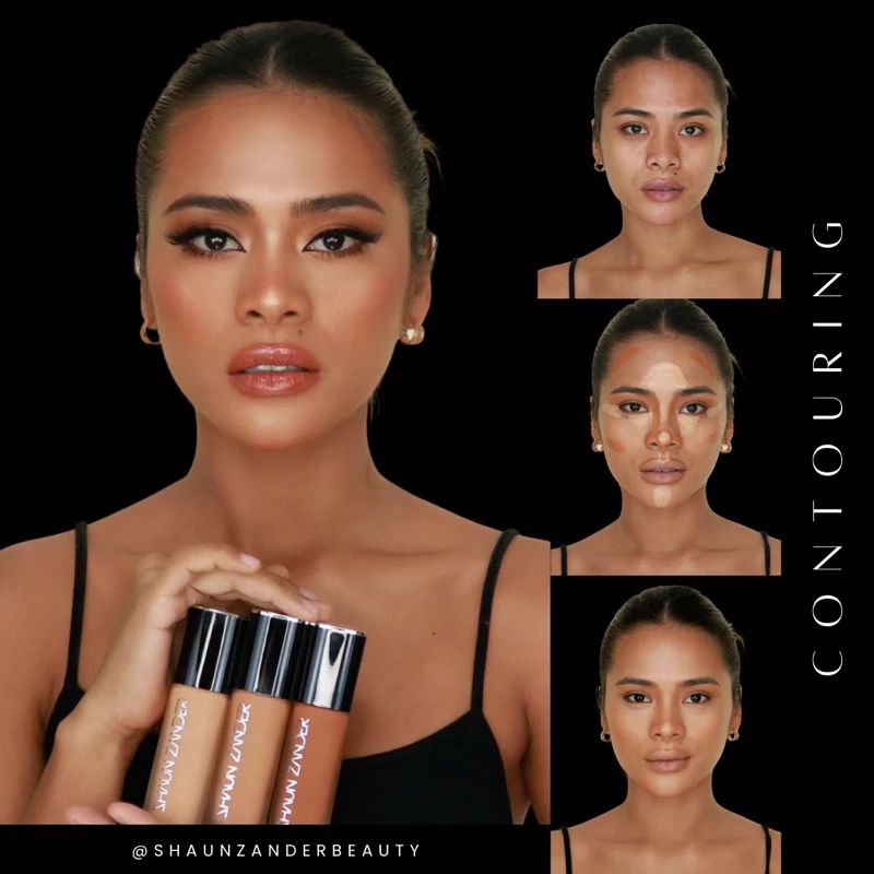 SHAUN ZANDER Fixation Perfect Contour Set For Tan Skin